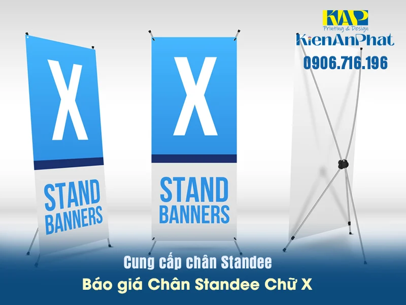 Báo giá chân standee chữ X TPHCM