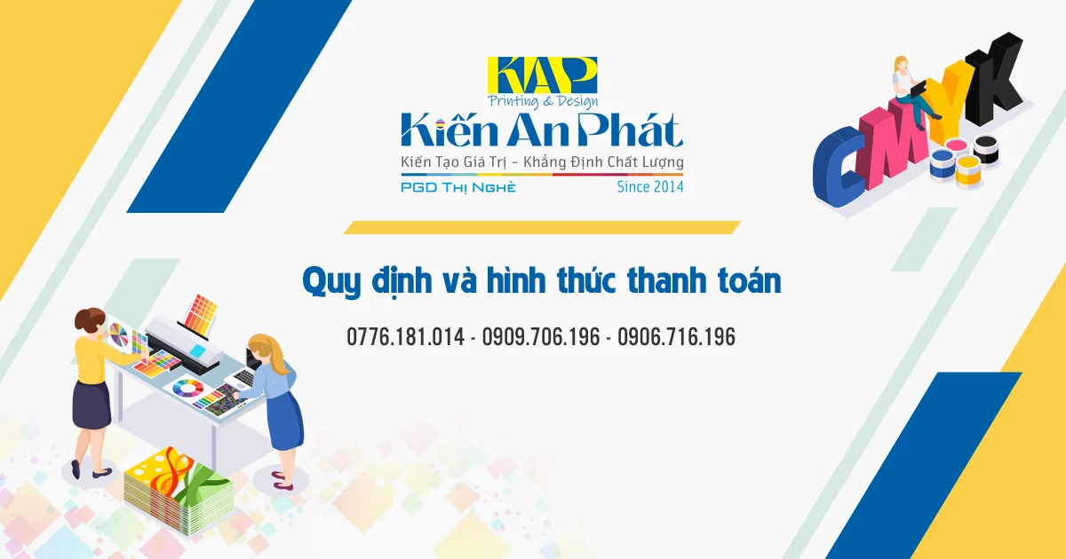 Quy định và hình thức thanh toán tại In Kiến An Phát
