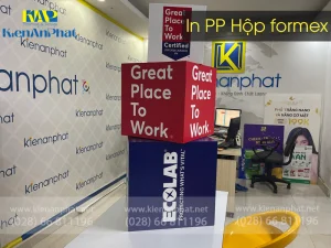 Sản phẩm in PP hộp đèn tại Kiến An Phát