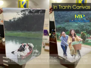 Sản phẩm In Tranh Canvas đám cưới tại Kiến An Phát