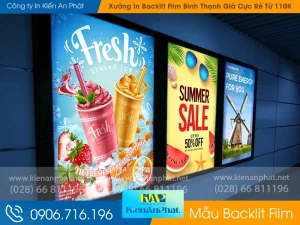 Xưởng In Backlit Film Bình Thạnh Giá Cực Rẻ Chỉ Từ 110K