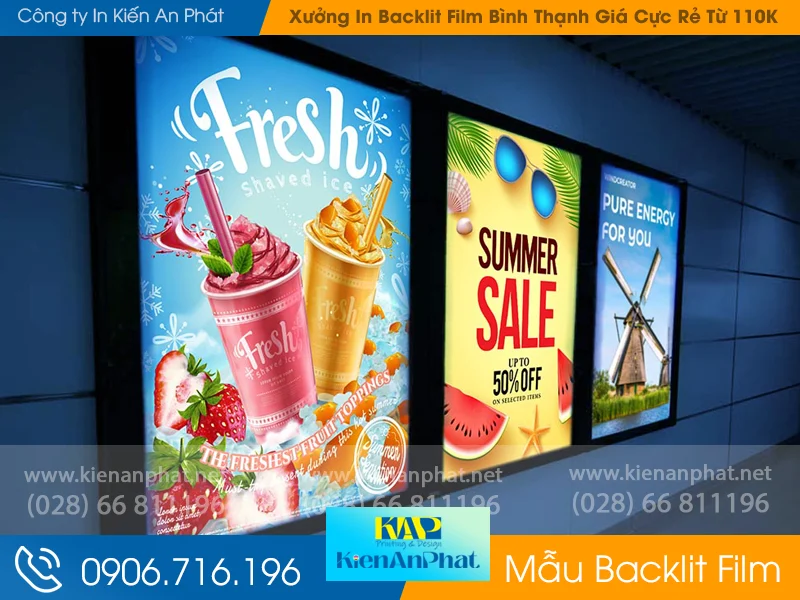 Xưởng In Backlit Film Bình Thạnh Giá Cực Rẻ Chỉ Từ 110K