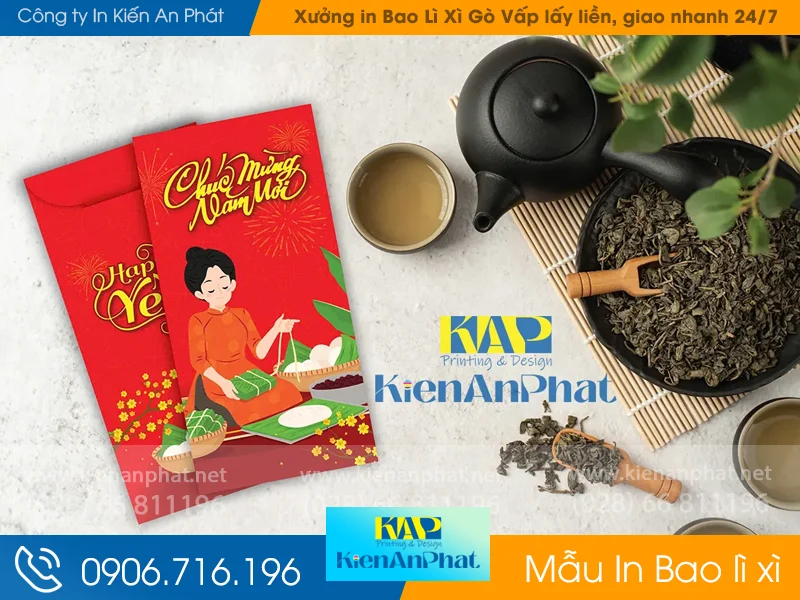 Xưởng in Bao Lì Xì Gò Vấp lấy liền, giao nhanh 24/7. Giá từ 30đ/cái