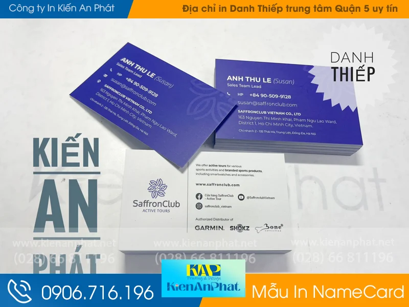 Kiến An Phát – Địa chỉ in name card trung tâm quận 5 uy tín