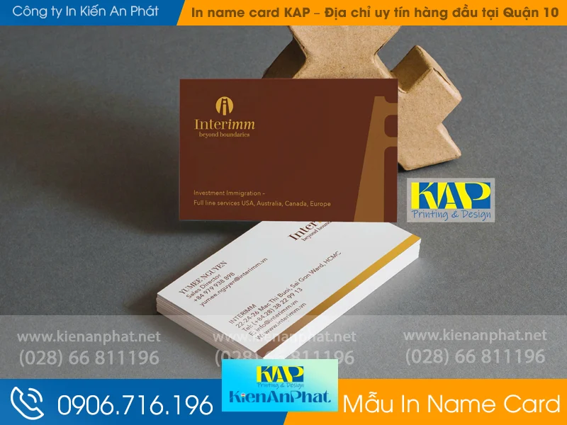 In name card Kiến An Phát – Địa chỉ uy tín hàng đầu tại Quận 10