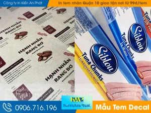 Xưởng in tem nhãn quận 10 giao tận nơi từ 99đ/tem