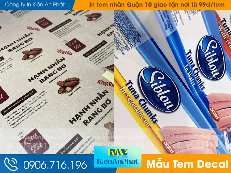 Xưởng in tem nhãn quận 10 giao tận nơi từ 99đ/tem