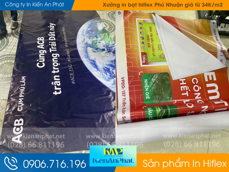 Xưởng in bạt hiflex Phú Nhuận giá từ 34K/m2