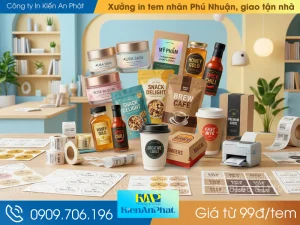 Xưởng in tem nhãn Phú Nhuận giá từ 99đ/tem, giao tận nhà